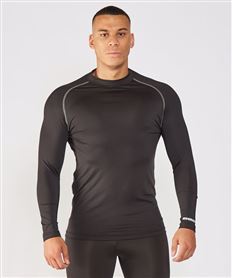 Unisex Long Sleeve Sports Compression Body Fit Top Maroon XSmall Rhino Base Layer Top Adult